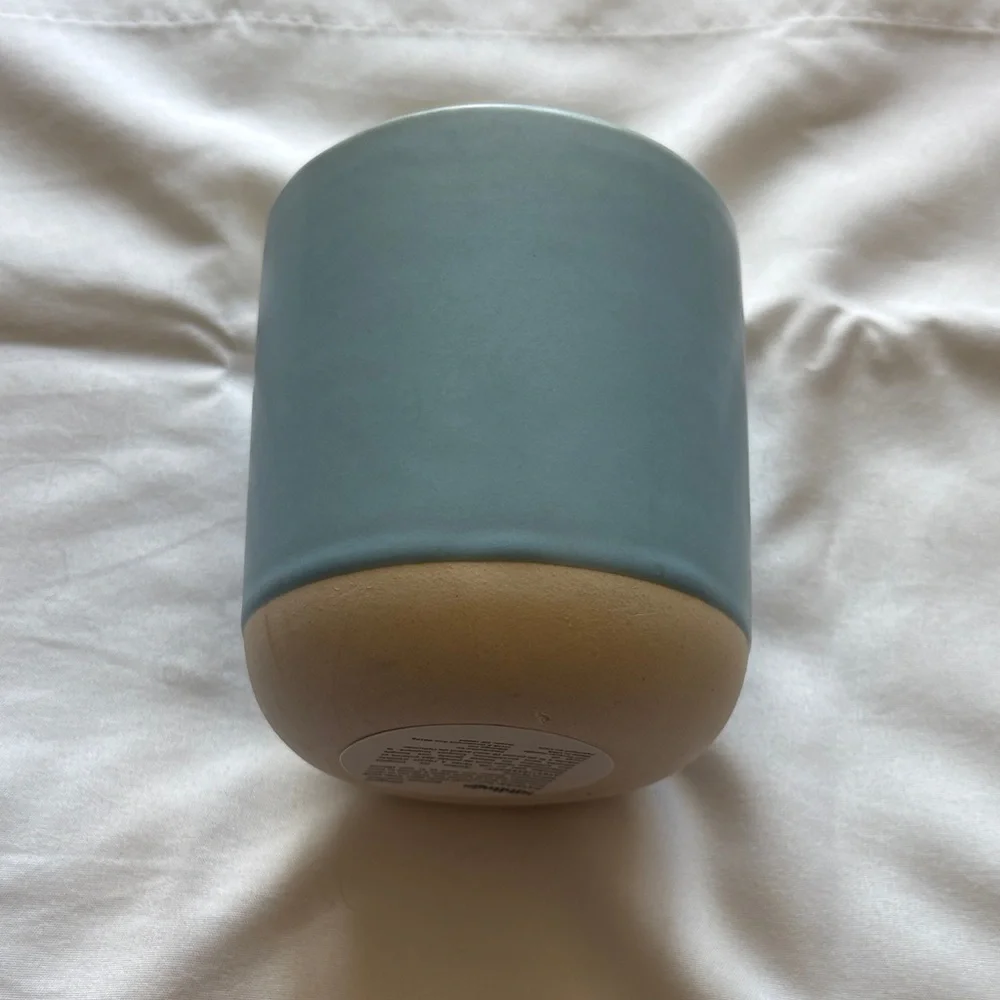 Soli Neroli Blue & Gold Ceramic Candle by